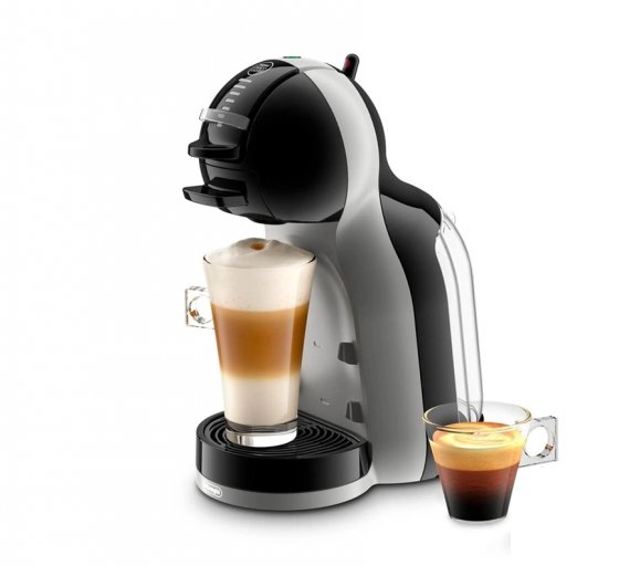 Aparat de cafea DeLonghi cu capsule Dolce Gusto Mini-Mi EDG155.BG, Automat, Putere 1500 W, Presiune 15 bari, functie eco, capacitate rezervor 0.8 L, gri/negru