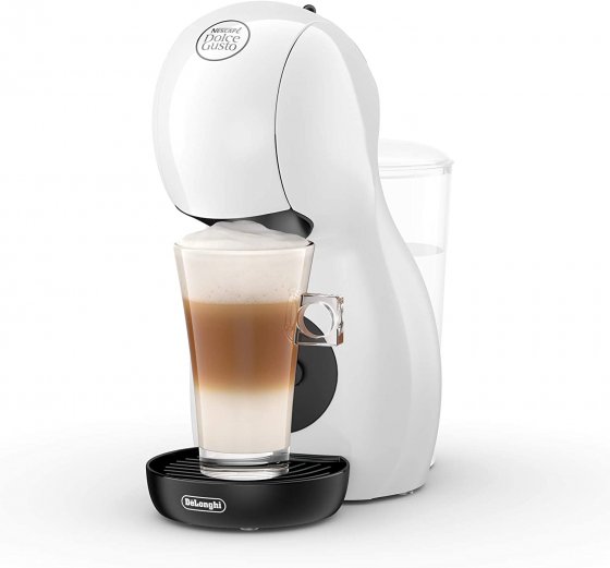 Aparat de cafea DeLonghi Nescafe Dolce Gusto EDG110W, capsule XS, presiune 15 bar, espresso, capuccino, putere 1400W, capacitate 0.8L, functie de oprire automata, alb