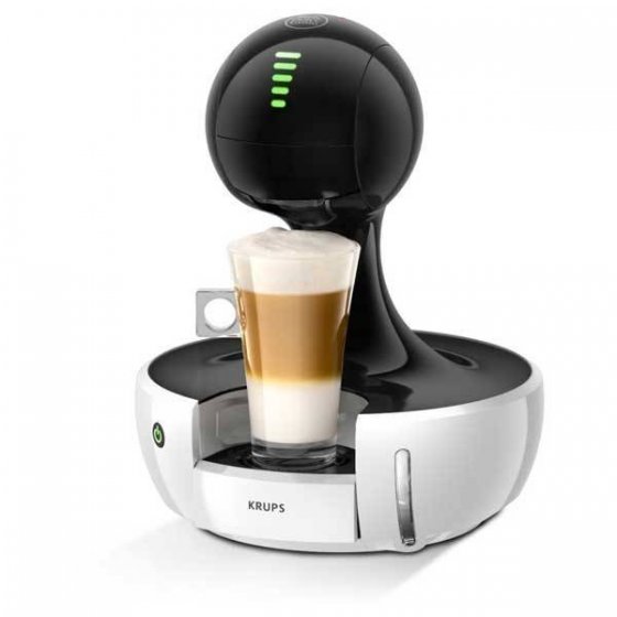 Aparat de cafea Krups Dolce Gusto KP3501 Drop, Putere 1500W, Automat, Putere 1500 W, Presiune 15 bari, functie eco, capacitate rezervor 0.8 L, alb-negru