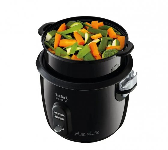 Aparat de Gatit Multifunctional Tefal Classic 2 RK103811, 600W, multicooker cu 3 programe , capacitate vas 5L, functie mentinere la cald si gatire cu aburi