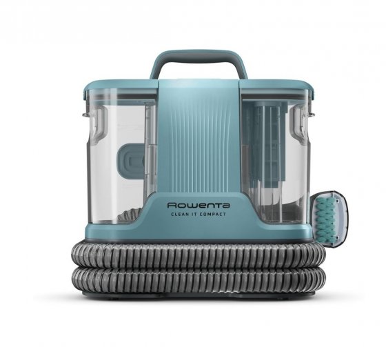 Aspirator cu Spalare Rowenta Clean IT Compact IN3021F0, 400W, rezervor apa & detergent 1.4L, rezervor apa murdara 0.85L, functie autocuratare, accesoriu spatii inguste