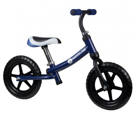 Bicicleta metalica de echilibru pentru copii, Kinderline, MBC-711.1BLUE, fara pedale, sa reglabila, culoare albastru