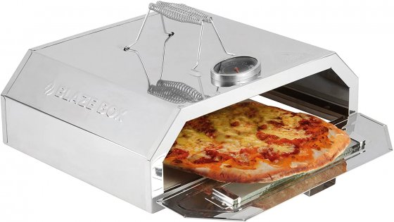 Cuptor pentru Pizza Blaze Box G1350, Termometru, Se poate utiliza pe gratarul cu carbuni sau cu gaz