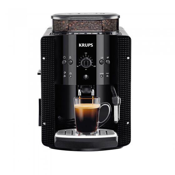 Espressor de cafea automat Krups Essential Picto EA81R870, presiune 15 bar, putere 1450W, capacitate rezervor 1.7L, rasnita integrata, 6 bauturi, functie cappuccino