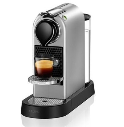 Espressor Krups Nespresso CitiZ XN740B10, putere 1260W, presiune 19 bar, capacitate 1L, 2 modalitati de preparare cafea, oprire automata, argintiu