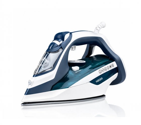 Fier de Calcat cu Abur HAEGER ULTRA STEAM, Putere Mare de 2800W, Talpa Ceramica, Jet Abur 80g/min, Sistem anti-calcar, anti picurare si auto-curatare, Abur vertical, SI-280.012B