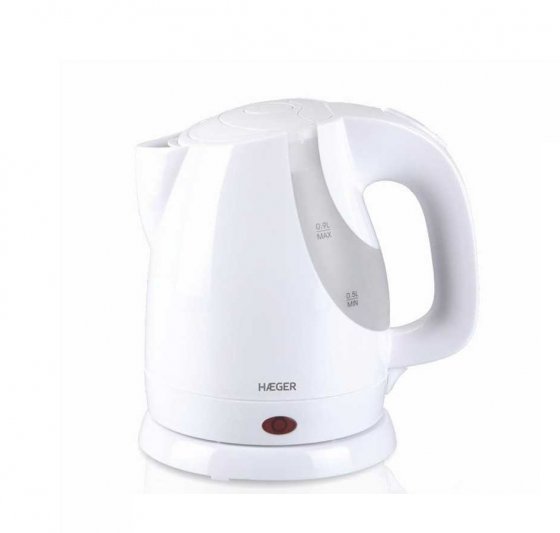 Fierbator Electric de Voiaj HAEGER MINILISBON, Capacitate 900ml, Putere 1300W, Baza Rotativa, Filtru Anti Impuritati