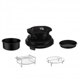 Accesoriu pentru prajit TEFAL Turbo Crisp LF101810, argintiu-negru