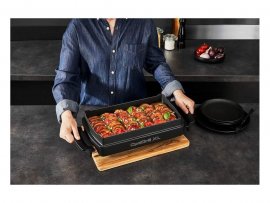 Accesoriu tip tava pentru coacere Tefal Snaking & Baking pentru OptiGrill XL / Elite XL XA727810, invelis antiaderent, compatibile cu masina de spalat vase, 2L capacitate, Negru