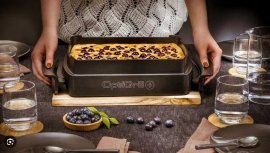Accesoriu tip tava pentru coacere Tefal Snaking & Baking pentru OptiGrill XL / Elite XL XA727810, invelis antiaderent, compatibile cu masina de spalat vase, 2L capacitate, Negru