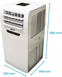 Aparat de aer conditionat mobil Igenix IG9901, 9000 BTU, 950  W, Functii Dezumidificare si Ventilatie