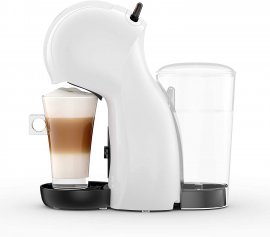 Aparat de cafea DeLonghi Nescafe Dolce Gusto EDG110.W, capsule XS, presiune 15 bar, espresso, capuccino, putere 1400W, capacitate 0.8L, functie de oprire automata, alb