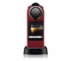 Aparat de cafea Krups Nespresso CitiZ XN741510, Rezervor de apa de 1L, Presiune 19 Bar, putere 1260W, Rosu