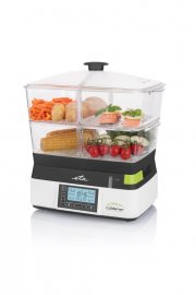 Aparat de gatit cu aburi ETA Calderon II 1134, Capacitate 11 L, Putere 1800 W, 6 programe automate, vase detasabile, afisaj LCD