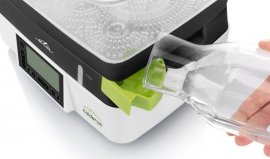 Aparat de gatit cu aburi ETA Calderon II 1134, Capacitate 11 L, Putere 1800 W, 6 programe automate, vase detasabile, afisaj LCD