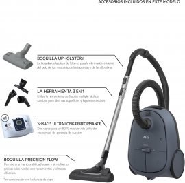 Aspirator cu sac AEG AB61C2DB,  850W, sac 3.5l, Albastru