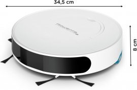Aspirator robot Rowenta X-Plorer S130 AI RR9067WH, 8 cm grosime, cartografiere permanenta, Tehnologia Smart Exploration, 120 min, Alb