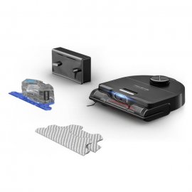 Aspirator robot Rowenta X-Plorer Serie 220 RR9465WH, aspirator si mop, autonomie 120 min, recipient praf 0.35L, nivel de zgomot 70 dB(A), sistem Smart Aqua Power