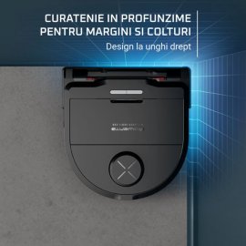 Aspirator robot Rowenta X-Plorer Serie 220 RR9465WH, aspirator si mop, autonomie 120 min, recipient praf 0.35L, nivel de zgomot 70 dB(A), sistem Smart Aqua Power