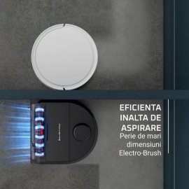 Aspirator robot Rowenta X-Plorer Serie 220 RR9465WH, aspirator si mop, autonomie 120 min, recipient praf 0.35L, nivel de zgomot 70 dB(A), sistem Smart Aqua Power