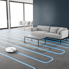 Aspirator robot Rowenta X-Plorer Serie 580 Max RR9547E0, 10 KPa, 120 minute, harti,, functie mop extensibil, evitare obstacole, anti-incalcire, mopuri cu dubla rotatie, laser LiDAR 360