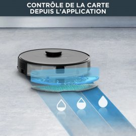 Aspirator robot Rowenta X-Plorer Series 75+ RR8585, 4 in 1, Functie Mop, Statie Golire Praf ,3 moduri de curatare, autonomie de 120 min., recipient praf de 0,26 l