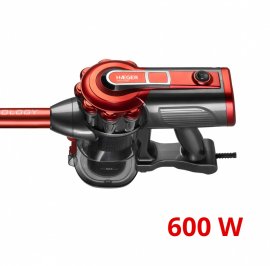 Aspirator Vertical si de Mana cu Fir HAEGER Venus 2in1, Ultra Usor, Fara Sac, 600W, Putere 18,5 Kpa, 0.6L, Filtru HEPA, Ciclonic, Tub Inox, Cablu 5m, Usor de Manevrat, VC-600.048A