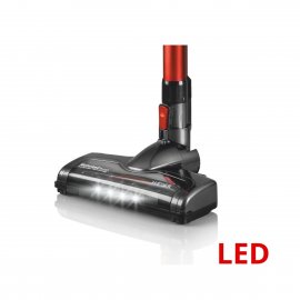 Aspirator Vertical si de Mana cu Fir Ultra Usor HAEGER Venus Plus, 2in1, Fara Sac, 600W, Putere 18,5 Kpa, 0.6L, Perie Rotativa cu Led, Filtru HEPA, Ciclonic, Tub Aluminiu, Cablu 5m, VC-600.047A