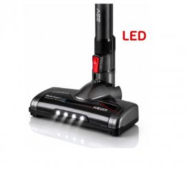 Aspirator Vertical Fara Fir HAEGER JUPITER II, Acumulator 22.2V, Tub Flexibil, Autonomie pana la 40 min, Capacitate 600ml, Silentios, Filtrare Ciclonica HEPA, Perie Electrica cu LED