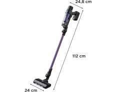 Aspirator vertical Rowenta RH6A31WO, 0.44 litri, autonomie max. 45 minute, Violet / Negru