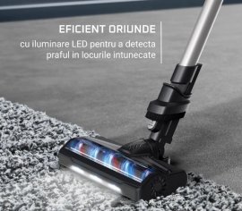 Aspirator vertical Rowenta RH6A31WO, 0.44 litri, autonomie max. 45 minute, Violet / Negru