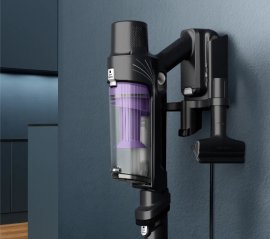 Aspirator vertical Rowenta RH6A31WO, 0.44 litri, autonomie max. 45 minute, Violet / Negru