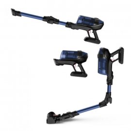 Aspirator vertical Rowenta X-Force Flex 12.60 Aqua RH98C0WO, Cu Mop, Putere 320 W, 0.9 l, Autonomie 45 minute, Albastru/Negru