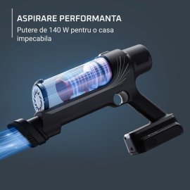 Aspirator vertical Rowenta X-Pert 7.60 RH6A73WO, 140 W, autonomie pana la 45 minute, perie cu iluminare LED, statie de incarcare cu suport accesorii