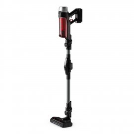 Aspirator vertical Rowenta XForce Flex 9.60 Animal Care RH2077WO, 100 air watts, 200 W, Tub Flex, Smart Control Display, autonomie de 45 minute, Rosu/negru