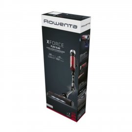 Aspirator vertical Rowenta XForce Flex 9.60 Animal Care RH2077WO, 100 air watts, 200 W, Tub Flex, Smart Control Display, autonomie de 45 minute, Rosu/negru