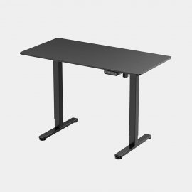 Birou Electric Reglabil pe Inaltime VonHaus 3000850, Dimensiuni 120x60cm, Extrem de Rezistent, Porturi USB, Otel, MDF PB si Plastic, Finisaj Negru