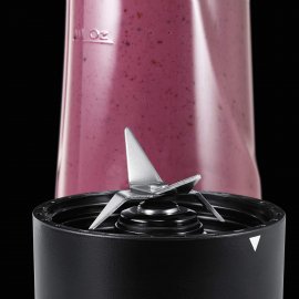 Blender Smoothie mini AEG SB2900, putere 400W, 2 trepte de viteza si puls, 3 sticle si pachet de gheata
