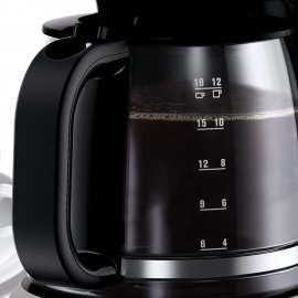 Cafetiera cu filtru Aeg KF3300 , Capacitate 1.5L, 12 cesti, putere 1100W, alimentare cafea macinata, recipient din sticla negru