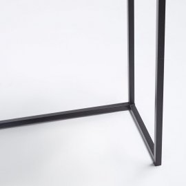 Comoda gri Oslo Vonhaus 3000205, material lemn de furnir si rama din metal, 3 sertare depozitare, dimensiune H 75.5cm, L 120cm, l 30cm