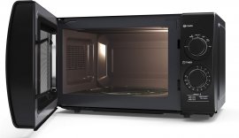Cuptor cu Microunde Manual Sharp YC-GS01U-B, Capacitate 20L, Putere 700W, 6 Trepte de Putere, Timer, Functie dezghetare