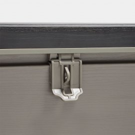 Cutie depozitare pentru exterior, cu capac si incuietoare, 270L, VonHaus 2500369, din plastic, culoare gri