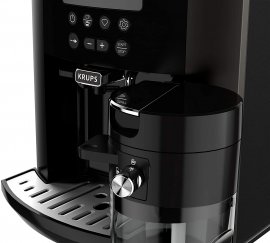 Espressor automat KRUPS Arabica Latte EA819E10, Capacitate 1.7l, Putere 1450W, Presiune 15 bar, Recipienta Lapte, Negru