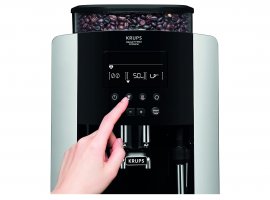 Espressor automat Krups EA817810, Functie Cappucino, 15 Bar, 1450W, Cafea Boabe, Display, capacitate rezervor 1.7L, rasnita integrata, 6 bauturi