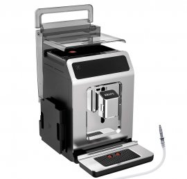 Espressor automat Krups Evidence Eco-Design EA894T10, 1450W, 15 bari, 8 retete de bauturi, rasnita metalica, 3 trepte de temperatura, functie One-Touch-Cappuccino, negru