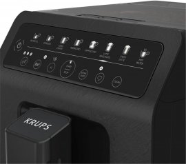 Espressor automat Krups Evidence Eco-Design EA897B10, cu ecran tactil, 15 Bar, 1450W, capacitate apa 3L, capacitate cafea boabe 250g, rasnita integrata, functie capuccino 