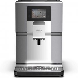 Espressor automat Krups Intuition Preference+ EA875E10, Accesoriu pentru spumarea laptelui, 15 bauturi, Ecran tactil, Tehnologie Quattro Force, Retete favorite, 1450W, Argint