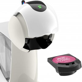 Espressor cu capsule DeLonghi NESCAFE Dolce Gusto Infinissima Touch EDG268.W, 15 bari, capacitate rezervor 1.2L, ecran LED, Alb cu crem