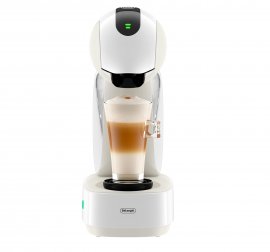 Espressor cu capsule DeLonghi NESCAFE Dolce Gusto Infinissima Touch EDG268.W, 15 bari, capacitate rezervor 1.2L, ecran LED, Alb cu crem