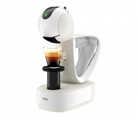 Espressor cu capsule DeLonghi NESCAFE Dolce Gusto Infinissima Touch EDG268.W, 15 bari, capacitate rezervor 1.2L, ecran LED, Alb cu crem